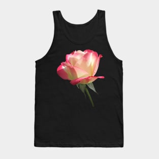 wonderful pink rose, roses, flower, blooms Tank Top
